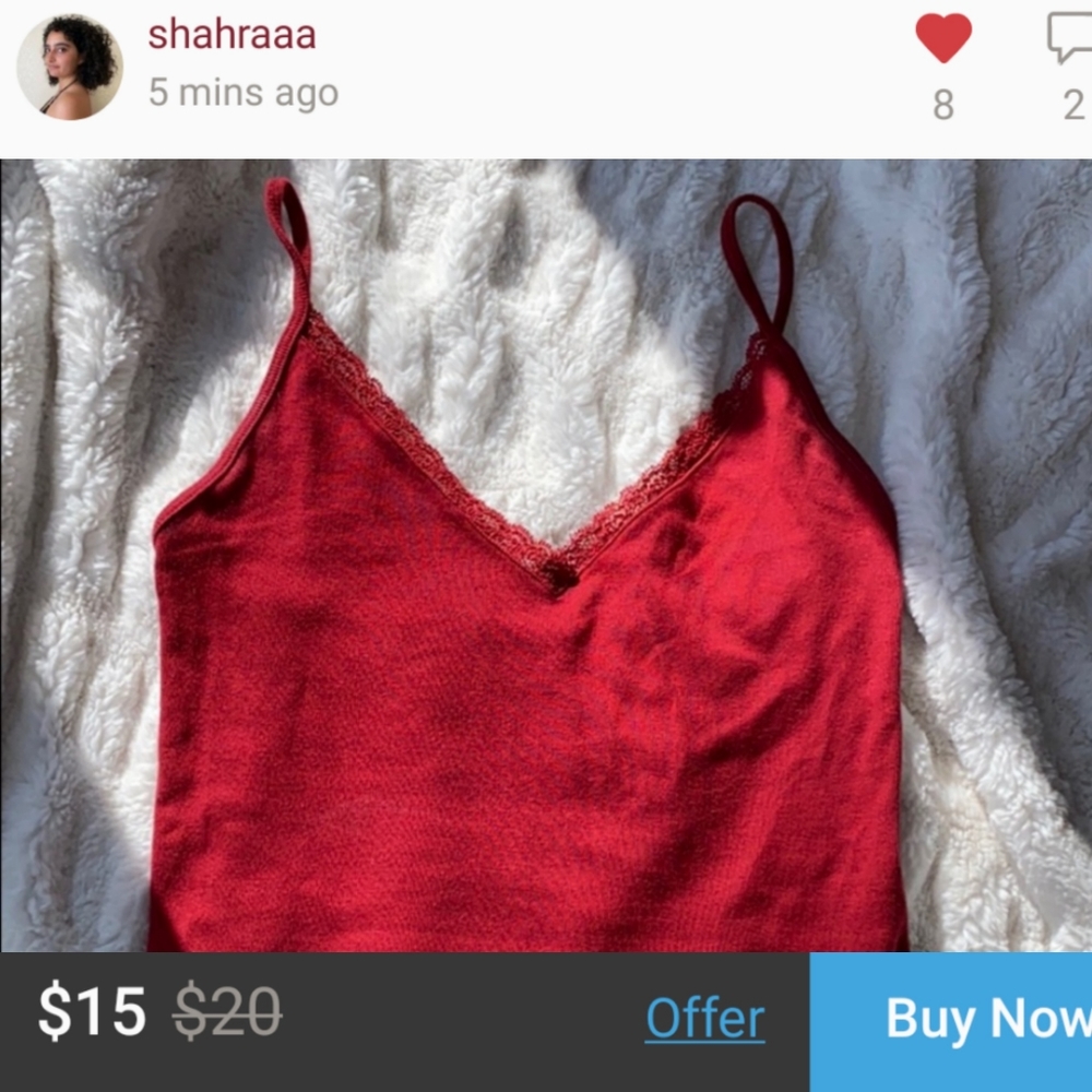 red nicolette, $15